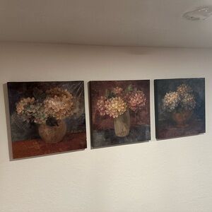 Hydrangeas Canvas Wall Art Set